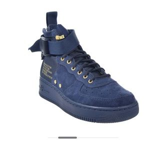 NWT Nike Air Force one, Navy blue, size 4Y